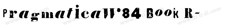 PragmaticaW84 Book R字体转换